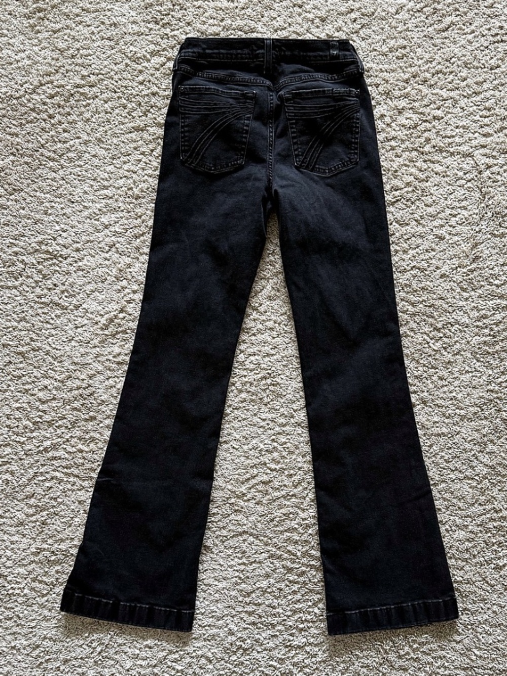 7 For All Mankind Black Bootcut Jeans – Women’s Size 27 – Soft Stretch Denim - Picture 5 of 10